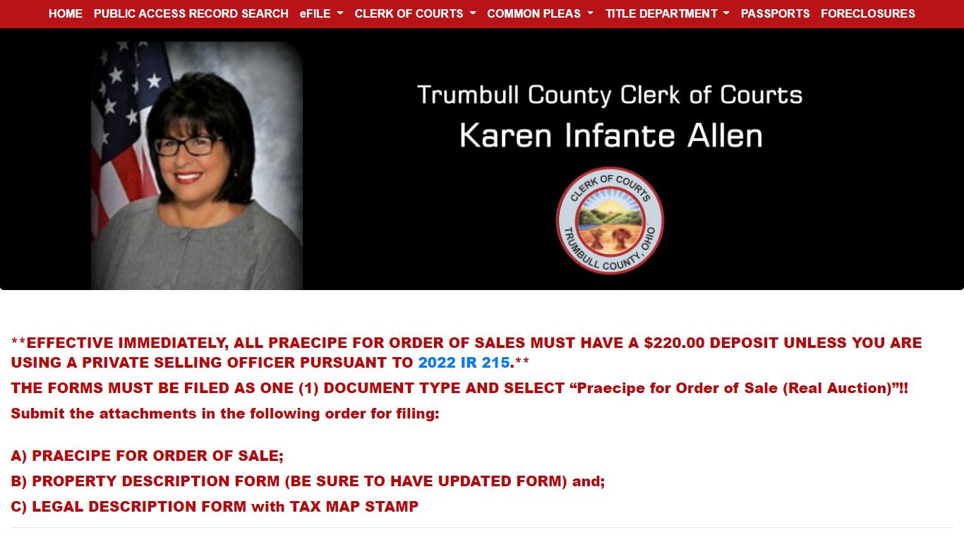 Trumbull County Clerk of Courts
