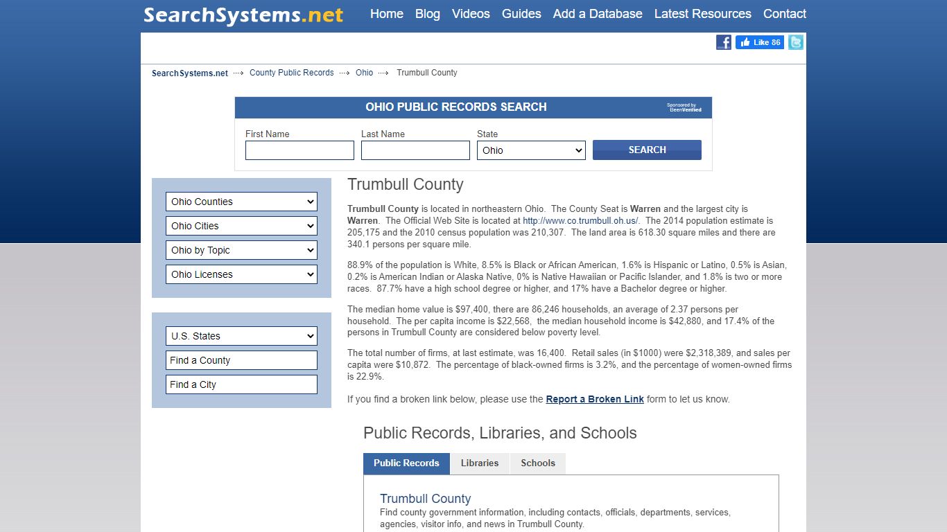 Trumbull County Criminal and Public Records